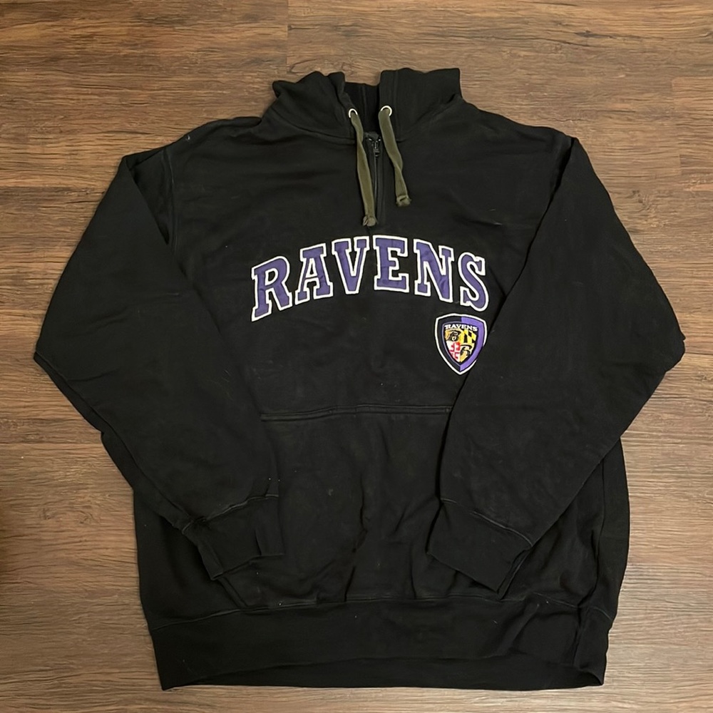 Baltimore Ravens Quarter Zip Hoodie